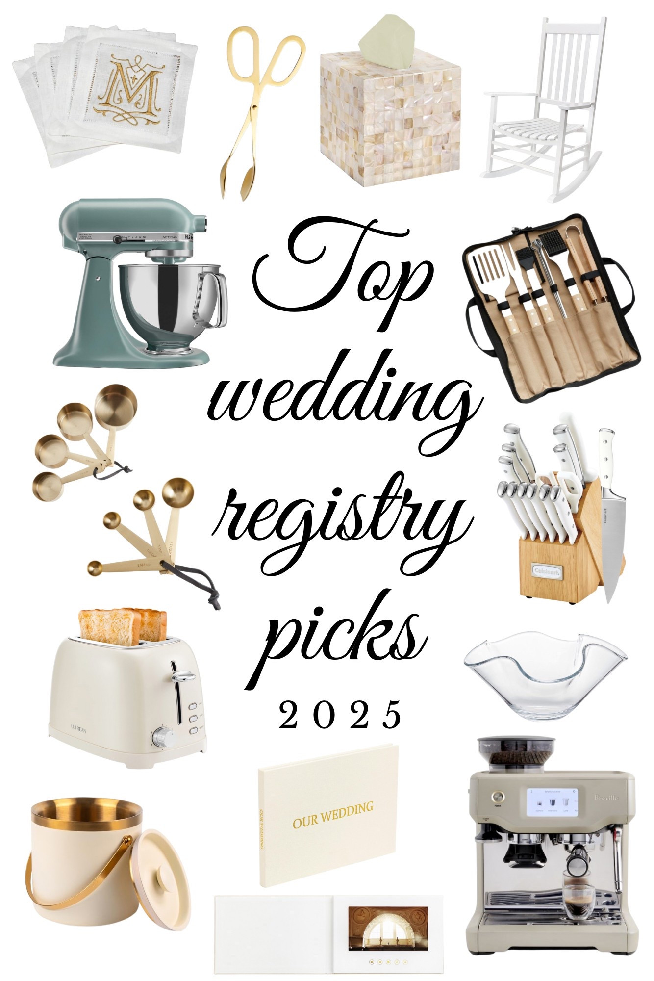 Some of my favorite wedding registry picks for 2025 bride! Elevate your home with these upgrades from Amazon and Crate & Barrel! 
#wedding #entertaining #classic #custom #aesthetic #kitchen #cooking 

#LTKHome #LTKParties #LTKWedding