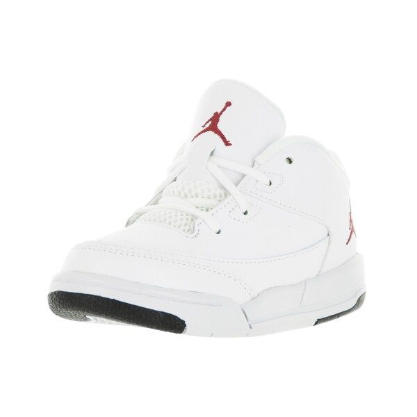 Nike Jordan Toddlers' Jordan Flight Origin 3 White, Gym Red, and Black Synthetic Leather Basketball Shoes | Bed Bath & Beyond