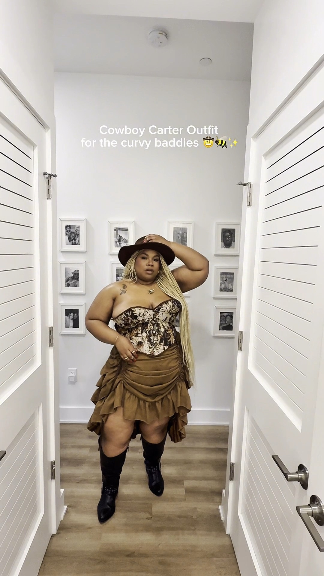 Plus size cowboy Carter outfit 

Top: xxl (I’m a size 2X and a 44d)
Skirt: 18/20 (ordered a 2X) 
Torrid boots: size 10 

#LTKStyleTip #LTKPlusSize