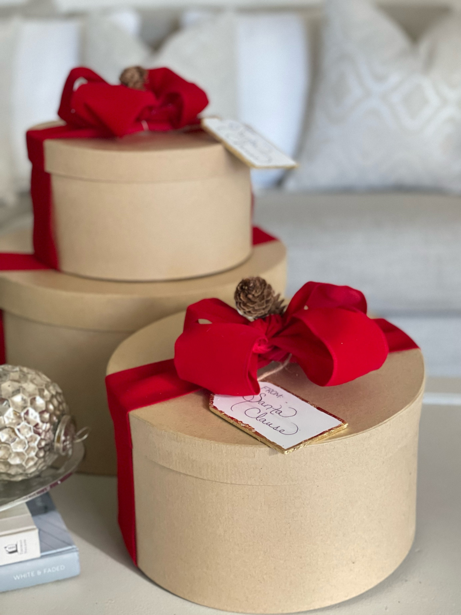 Reusable Sustainable Gift Wrapping Boxes for Christmas or any other occasion. The ribbons are all wired so that you don’t need glue& can easily attach to box & switch out to match any other occasion. Also if you use neutral colors you can get away with never having to change the ribbon. 

#LTKHoliday #LTKSeasonal #LTKfamily