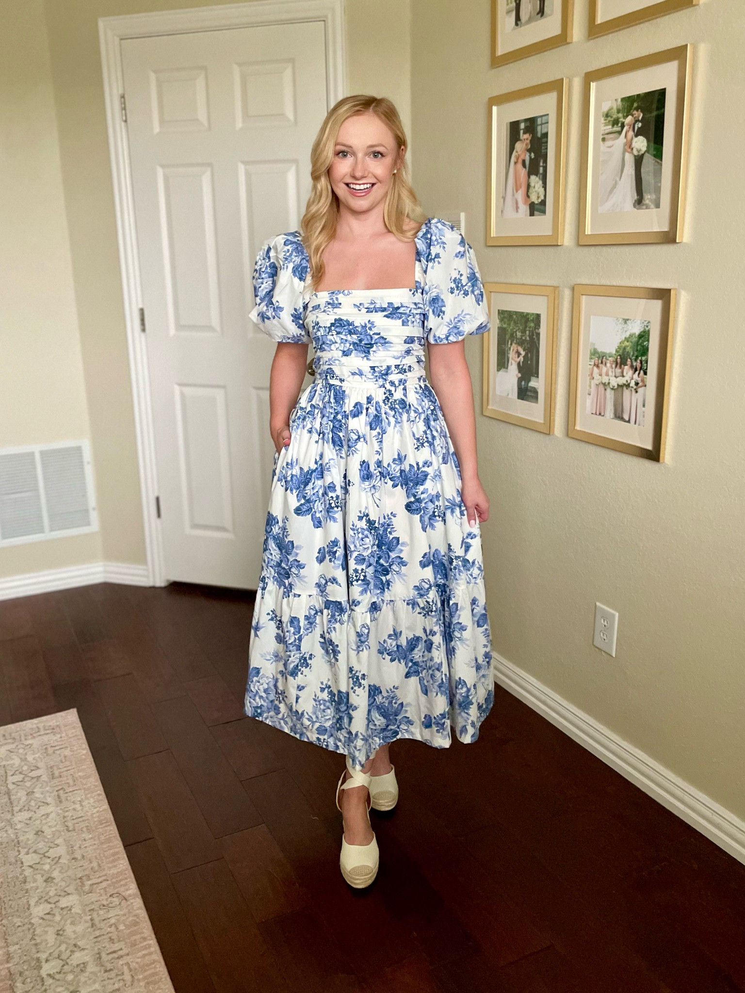 Wearing an XS regular | maxi dress, blue and white dress, vacation dress, summer dress, spring dress, Easter dress, blue toile 

#LTKstyletip #LTKtravel #LTKSeasonal