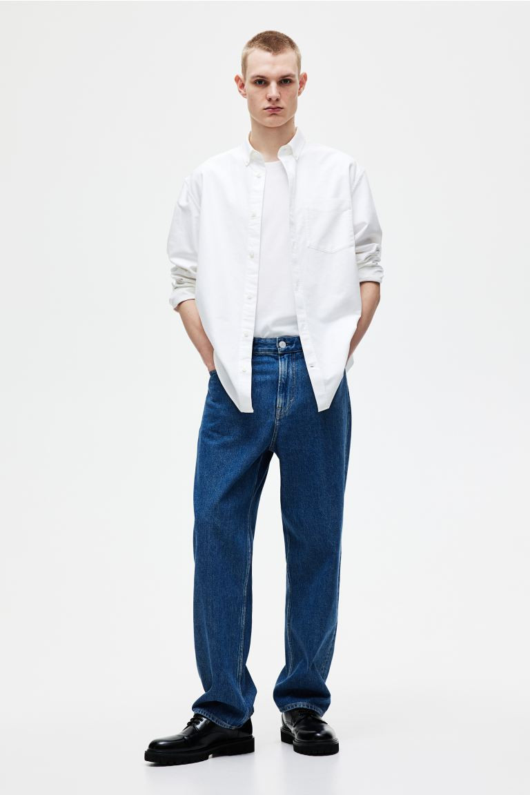 Regular Fit Oxford Shirt - White - Men | H&M US | H&M (US + CA)