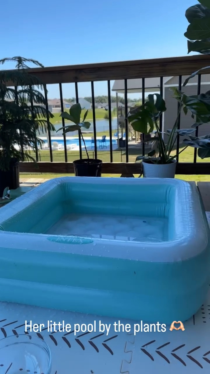 Baby/toddler small inflatable pool + chair from Target!! Amarah LOVES this set up ❤️

#LTKKids #LTKSwim #LTKBaby