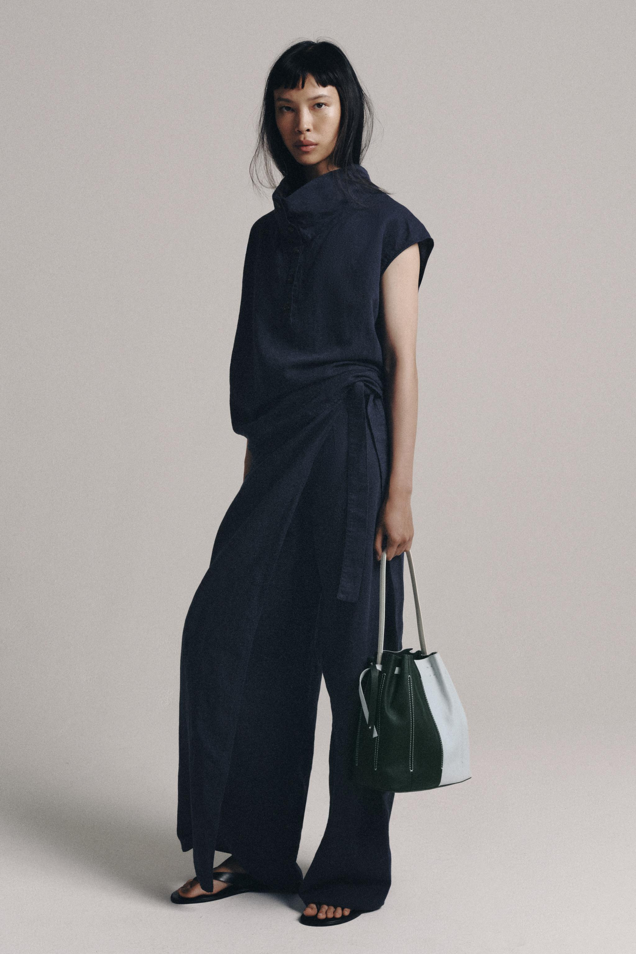 ZW COLLECTION LINEN SARONG TROUSERS | Zara US