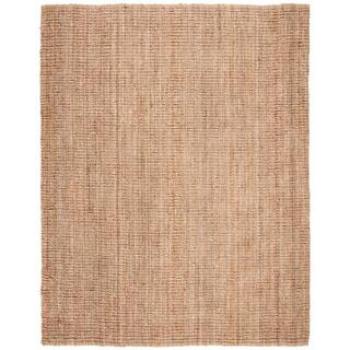SAFAVIEH Natural Fiber Beige 8 ft. x 10 ft. Solid Area Rug NF447A-8 | The Home Depot