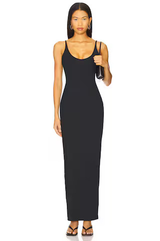 Smooth Layers Skimpy Scoop Neck Dress in Obsidian | Revolve Clothing (Global)