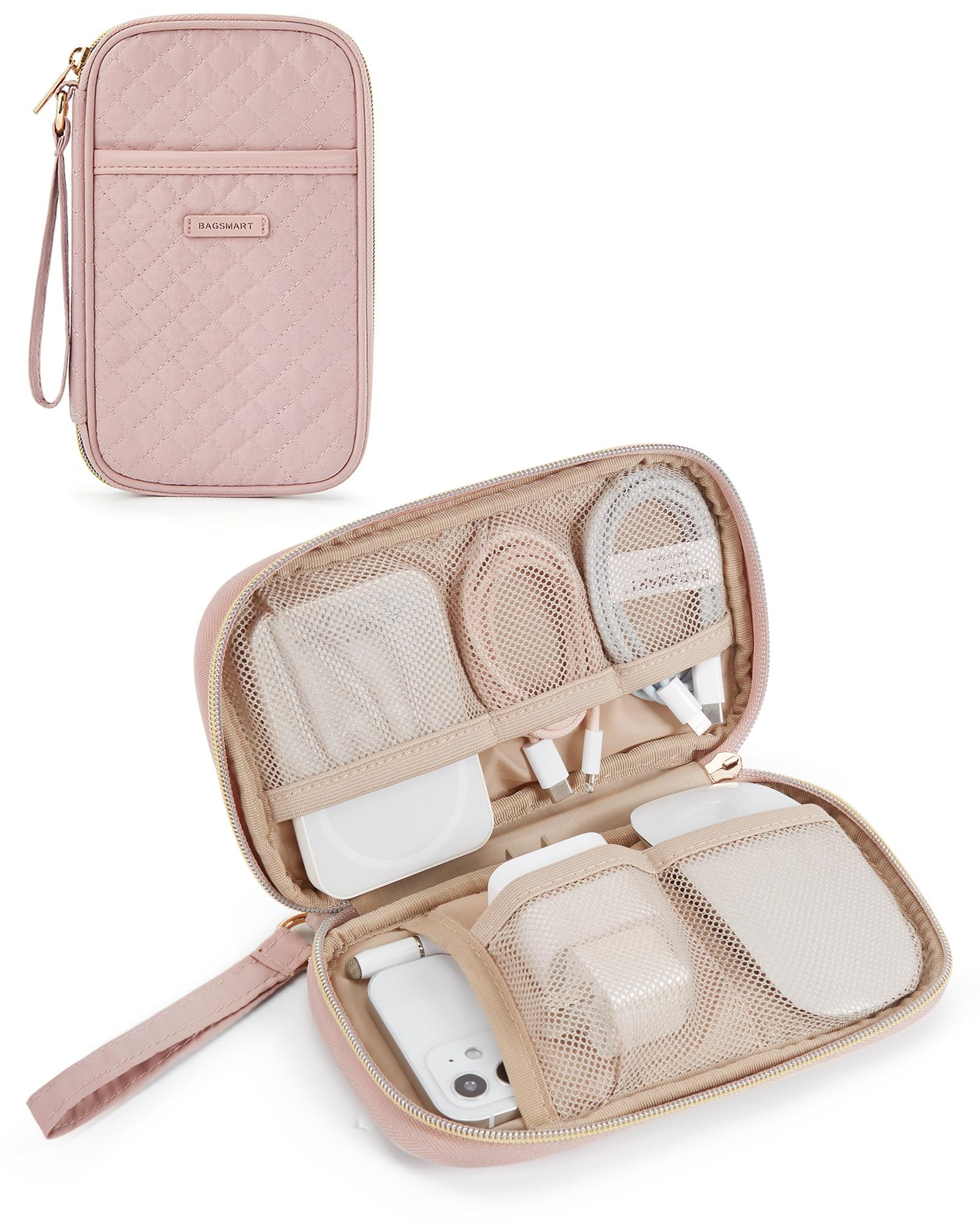 BAGSMART Cord Organizer Travel Cable Organizer Bag Tech Electronic Organizer Travel Case, Travel ... | Amazon (US)