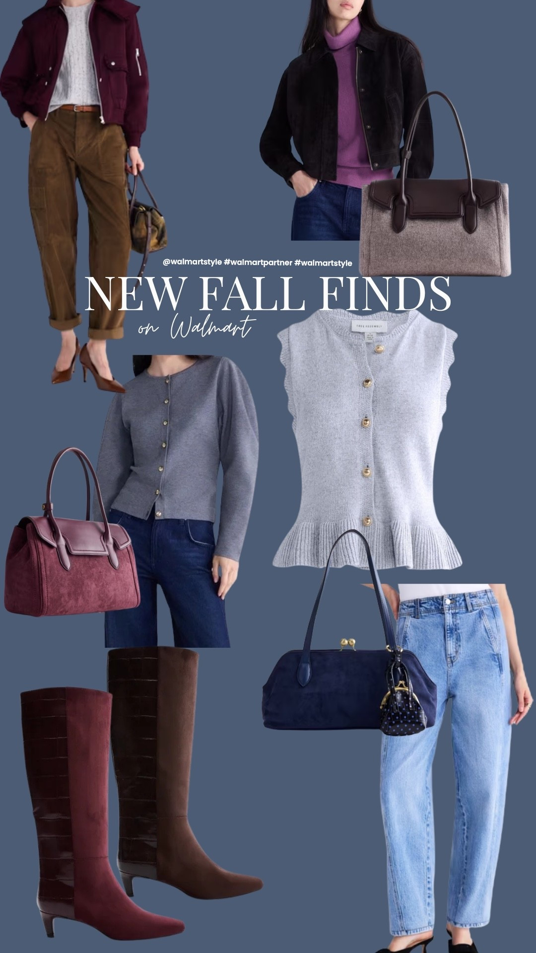 Fall finds on Walmart. I immediately added boots to cart. They come in regular and wide calf!! 

@walmartstyle #walmartpartner 
#walmartstyle