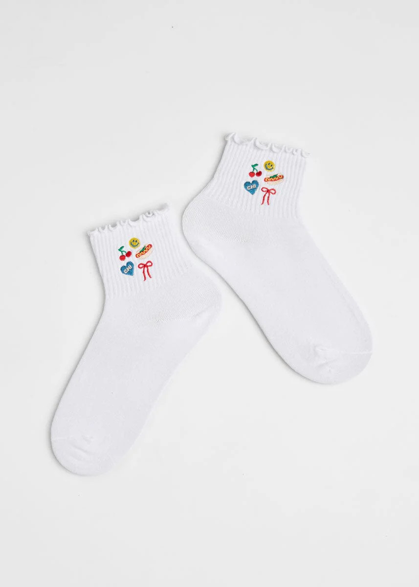 Chicago Icons Ruffle Sock | Alice & Wonder