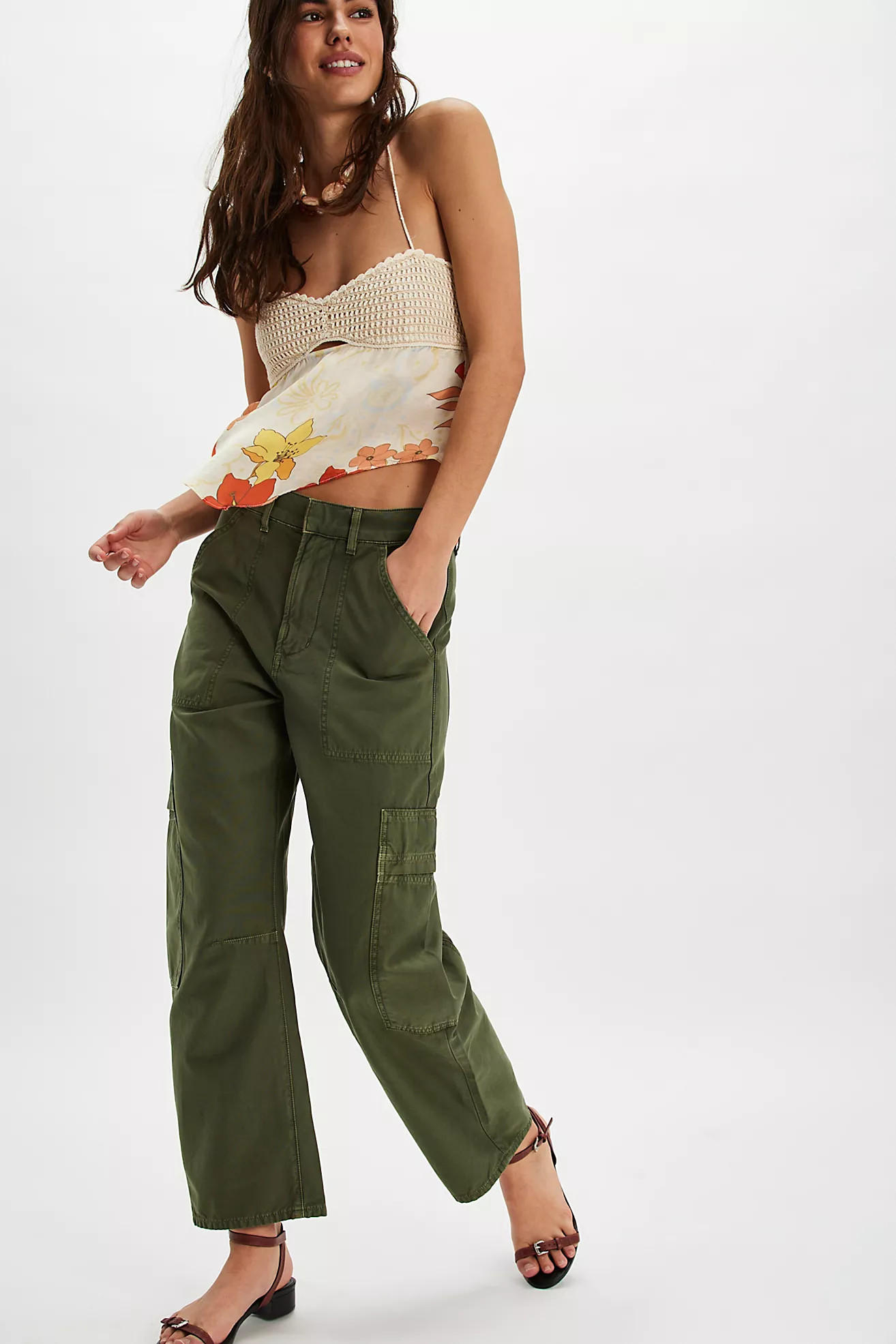 Citizens of Humanity Marcelle Low-Slung Cargo Trousers | Free People (UK)