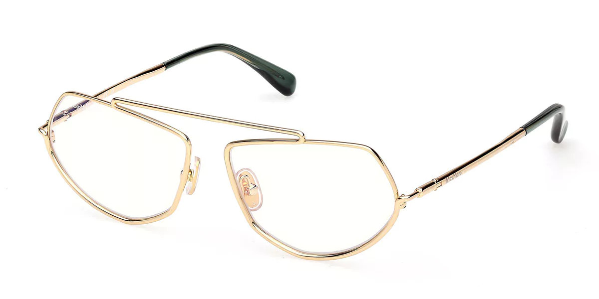 Max Mara MM5202-B Women's Glasses, Gold, Size 57 | SmartBuyGlasses Global