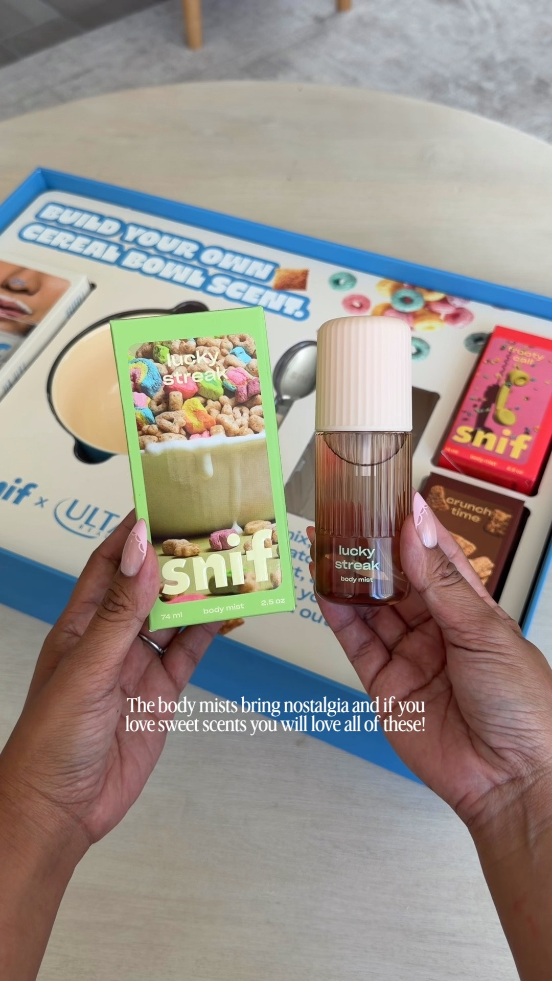 The Milk & Cereal Collection by Snif. Find all of these body mists and fragrance at Ulta!