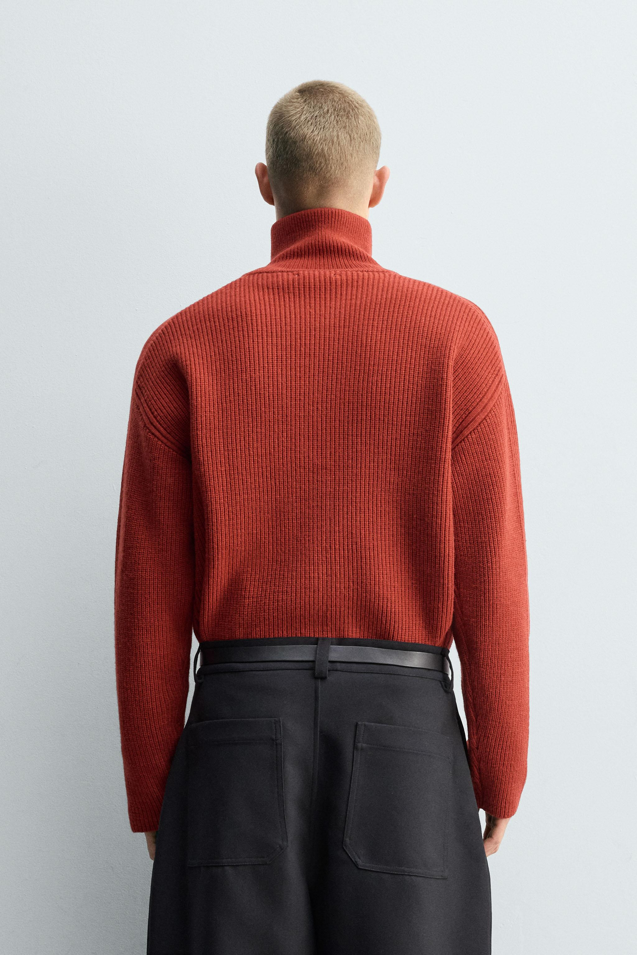 PURL KNIT QUARTER-ZIP JUMPER | Zara DE