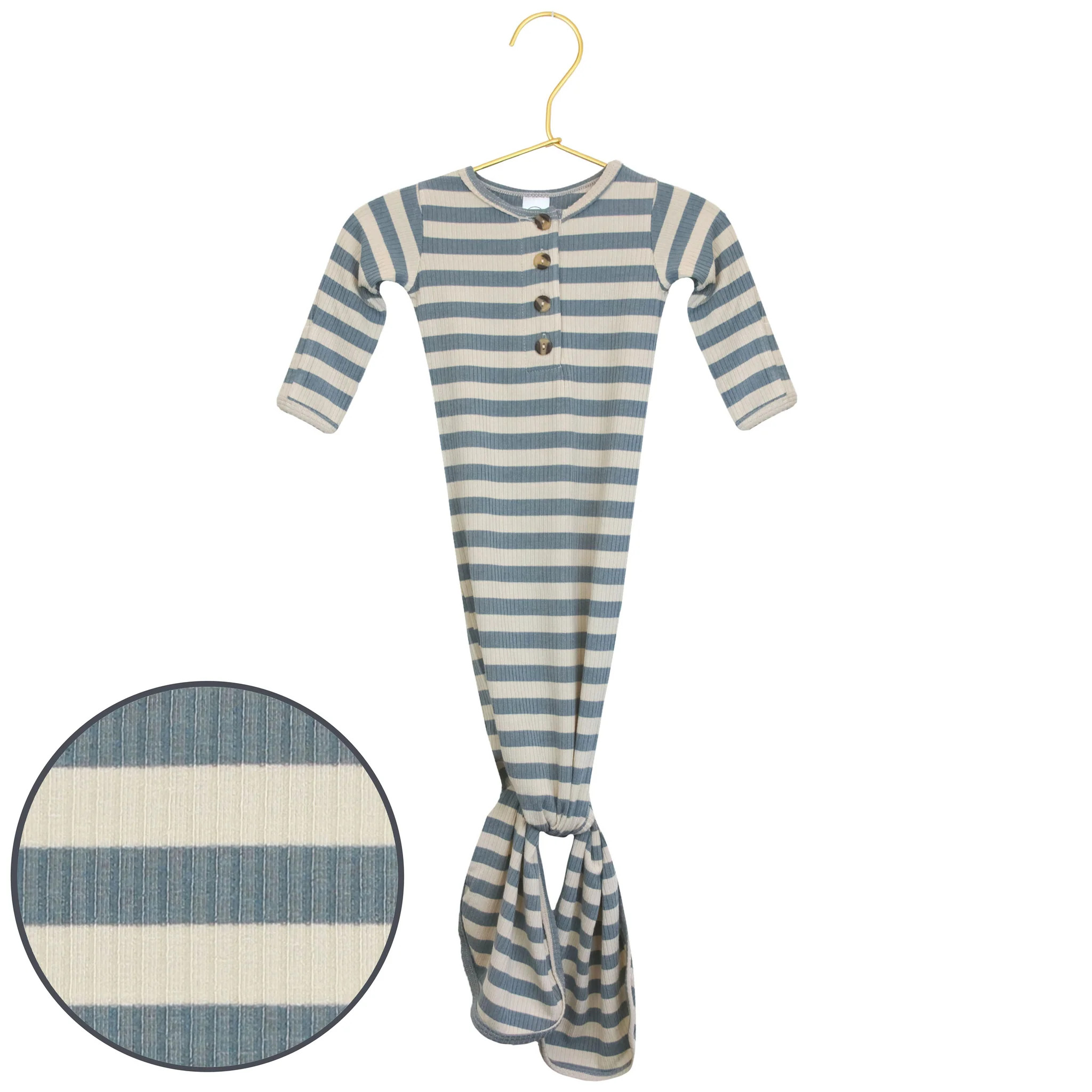 Lincoln Ribbed Knotted Gown | Lou Lou & Company