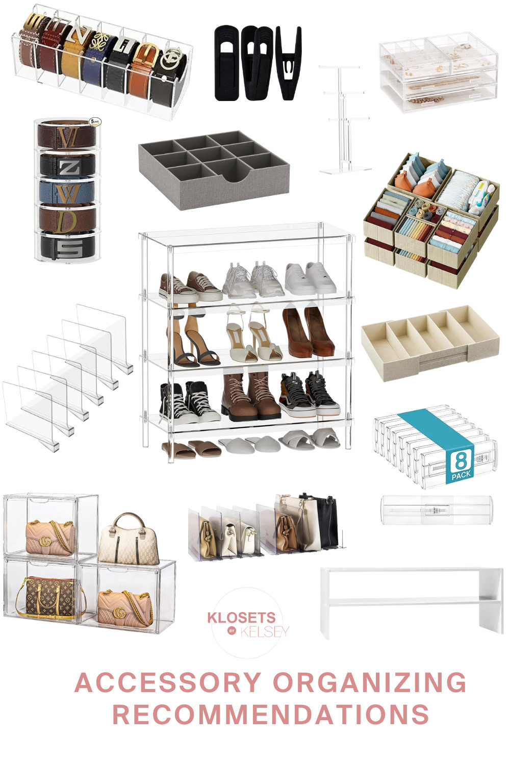 Helping my client Alex upgrade her accessory storage ✨ We found stylish, functional solutions for her shoes, jewelry, and purses — including options that protect her bags from wear over time! Clear acrylic pieces make it easy for her to see everything at a glance and keep her collection beautifully organized. Shop all the picks here! 👜 

 

#LTKHome #LTKStyleTip #LTKBeauty