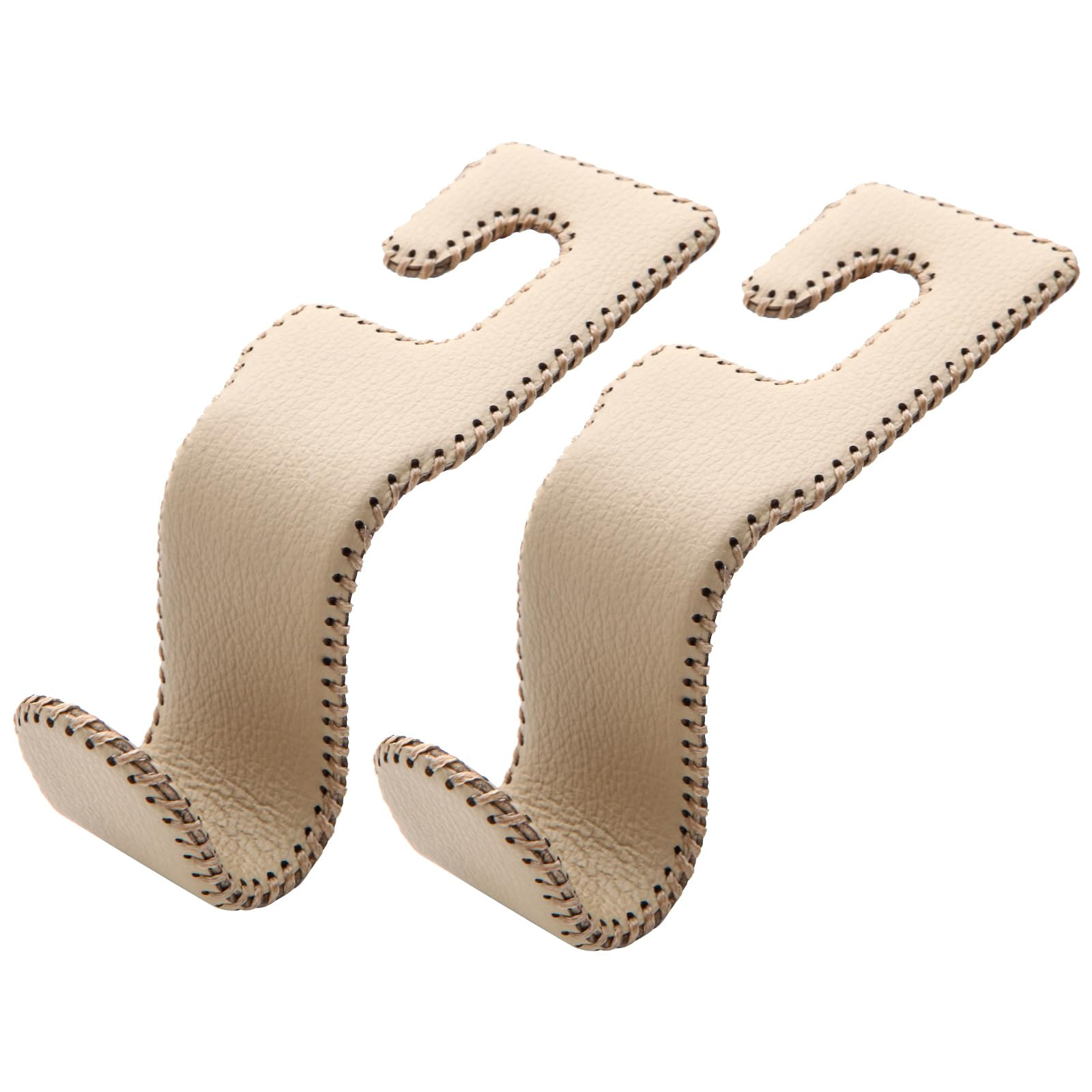 U-Shaped Car Leather Hooks – Car Purse Holder, Headrest Hooks for Car, Back Seat Organizer - El... | Amazon (US)