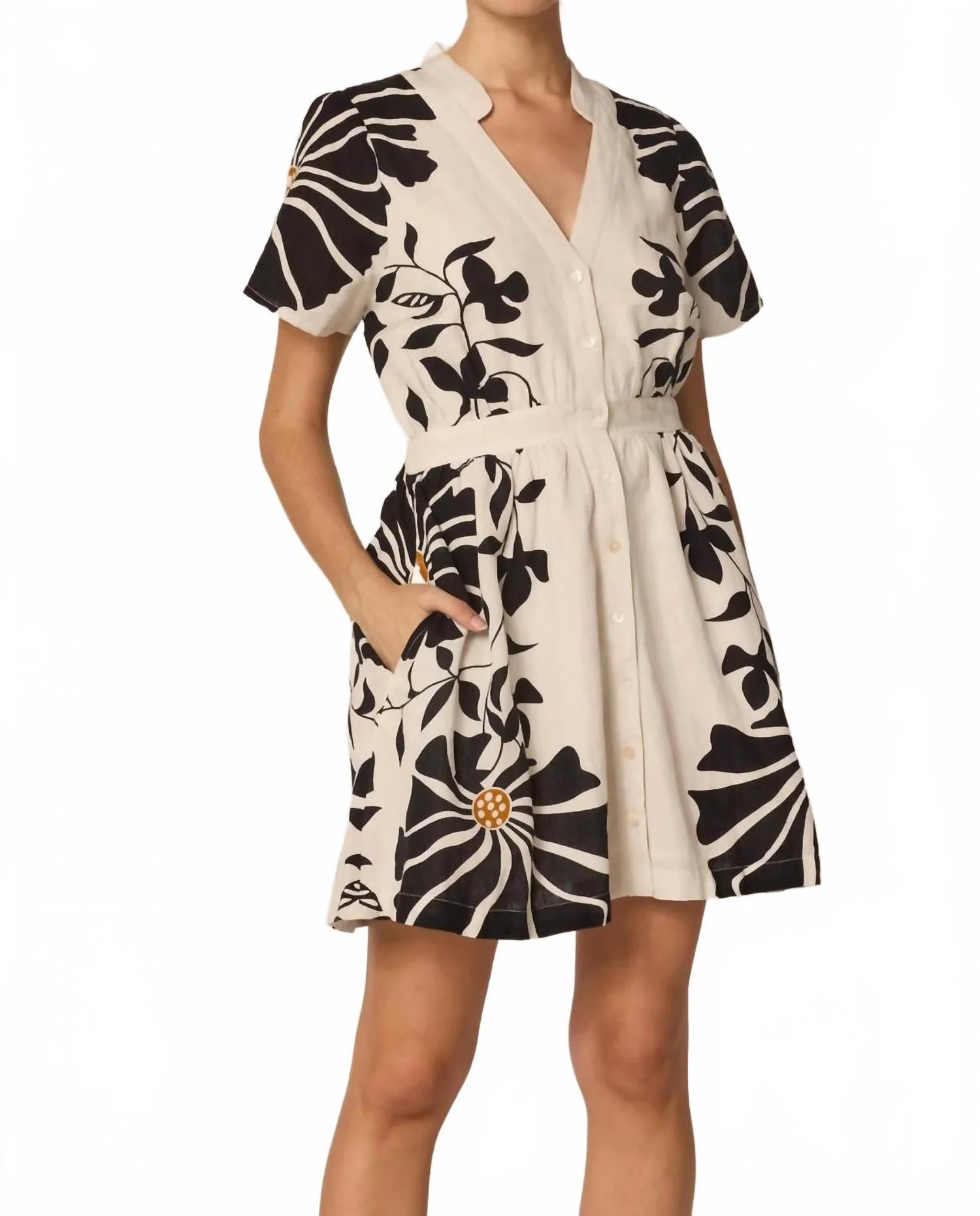 Women's Beatrice Mini Dress In Beige | Shop Simon