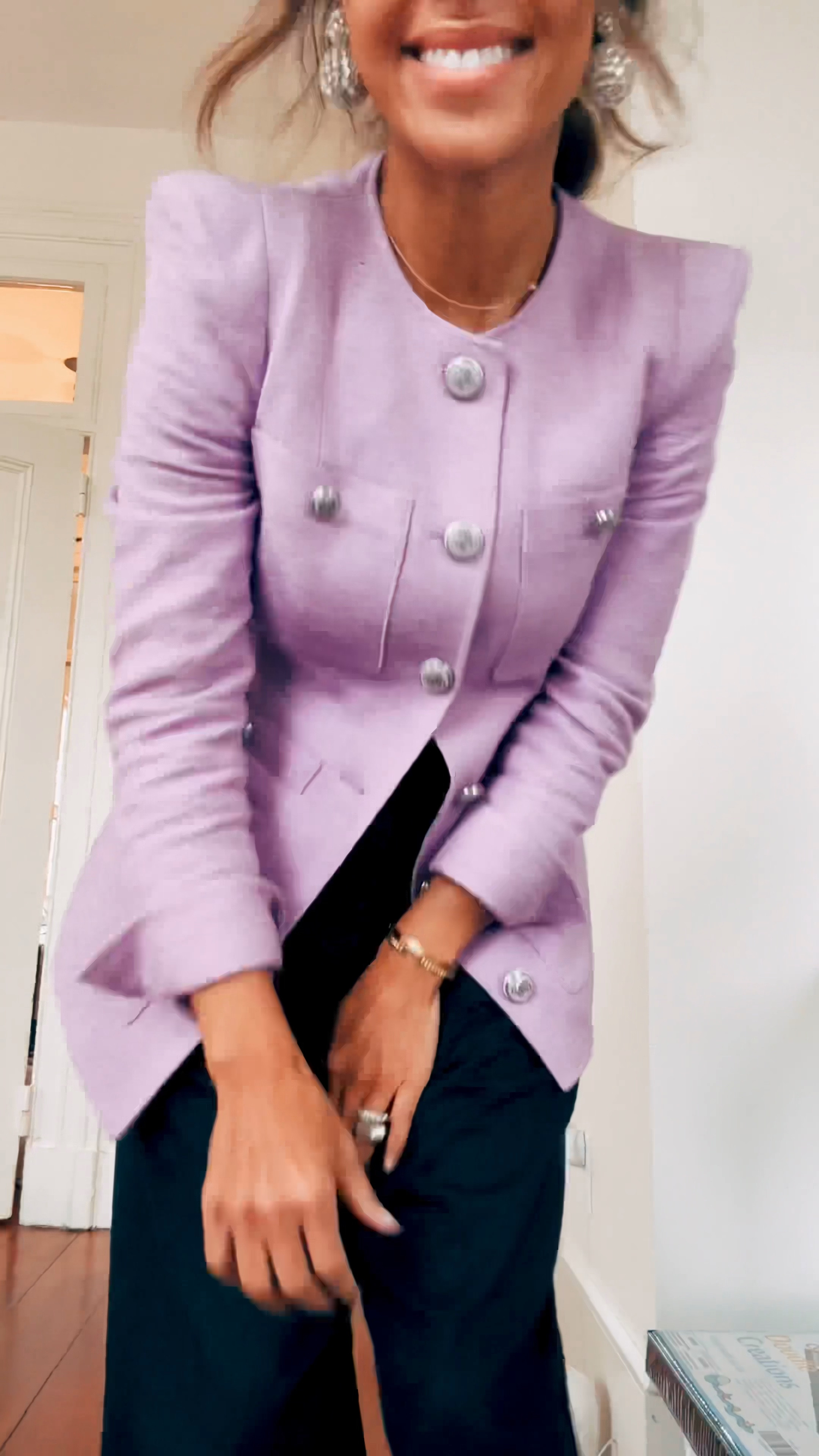 trying out some video content here! Paired a fave blazer w trouser denim and Chanel slingbacks for a brand lunch today! All pieces I’ve had for some time and love how they keep on giving! 

#LTKstyletip #LTKSpringSale #LTKSeasonal