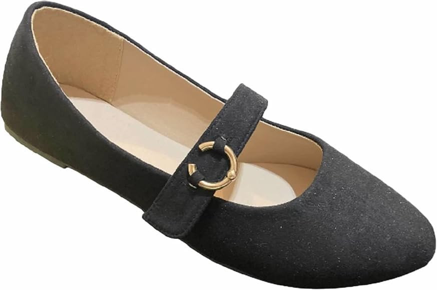 Shoes8teen Womens Ballerina Ballet Flats Shoes Leopard & Solids 14 Colors | Amazon (US)