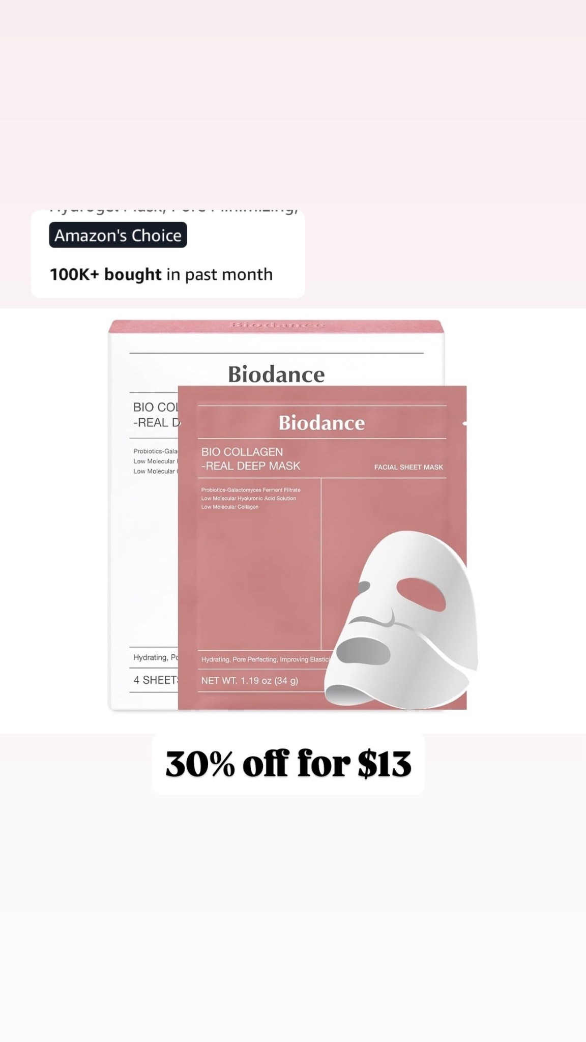 Amazon prime day collagen face mask on sale 

#LTKFindsUnder50 #LTKSaleAlert #LTKBeauty