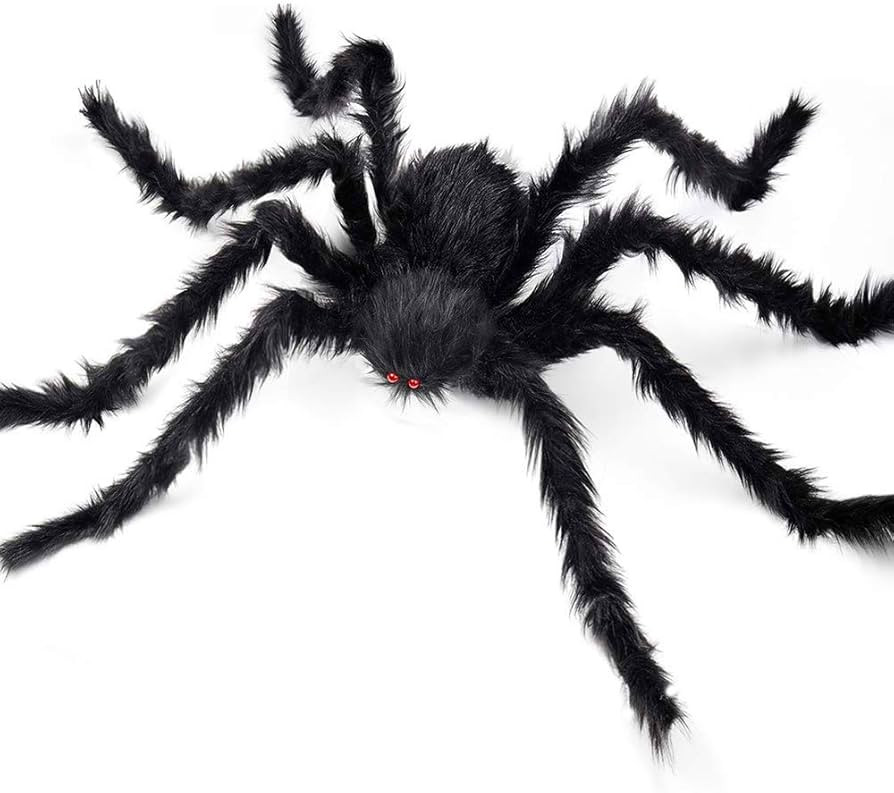 Halloween Giant Spider, 3.0FT Large Foldable Spider Fake Hairy Spider Scary Decorations Halloween... | Amazon (US)