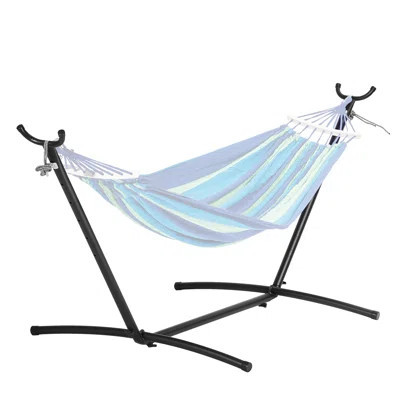 Ebern Designs Steel Hammock Stand 450 lbs Hammock Frame Fits 10-13 ft Hammocks Portable | Wayfair North America