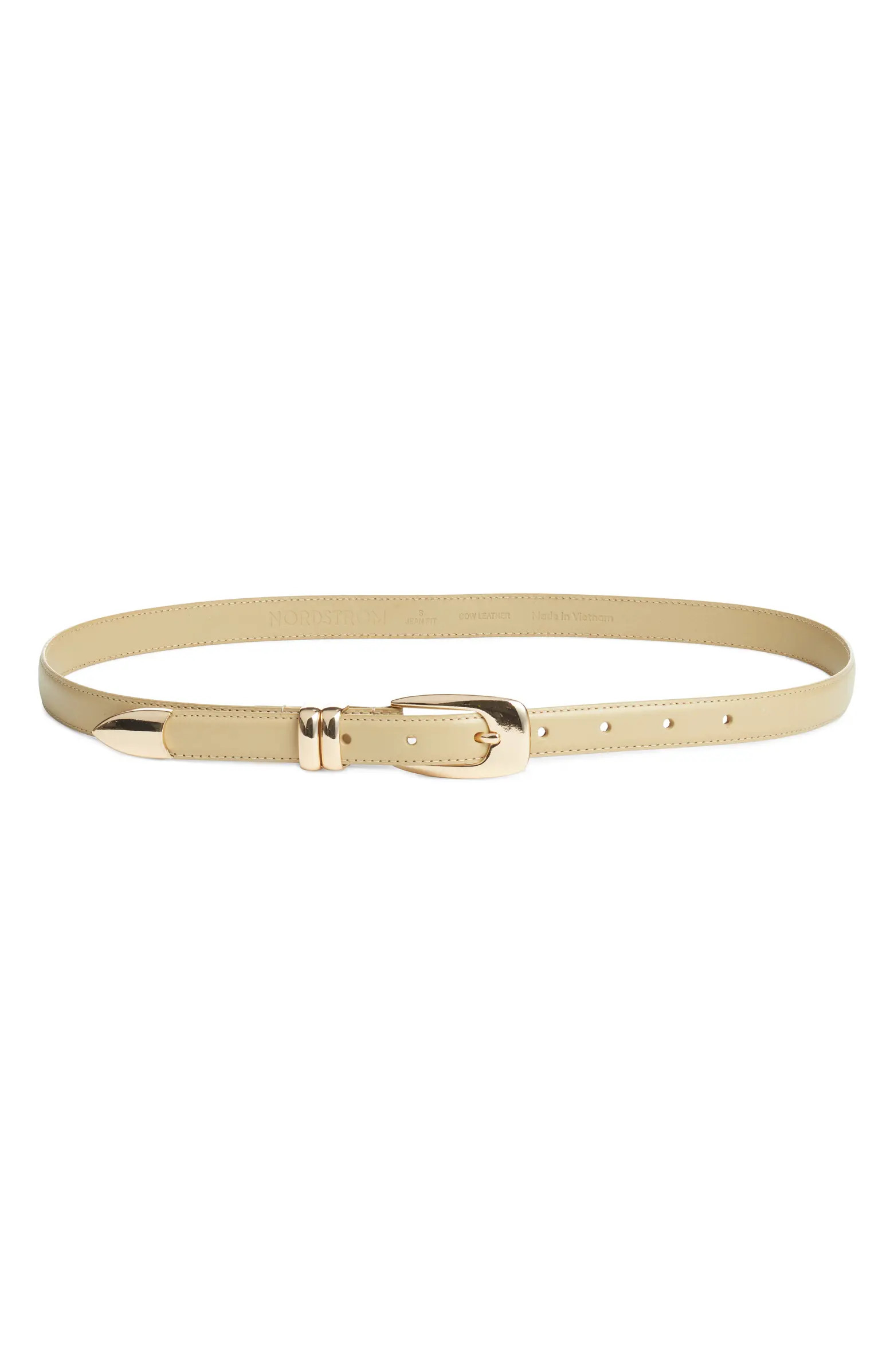 Nordstrom Mina Skinny Leather Belt | Nordstrom | Nordstrom