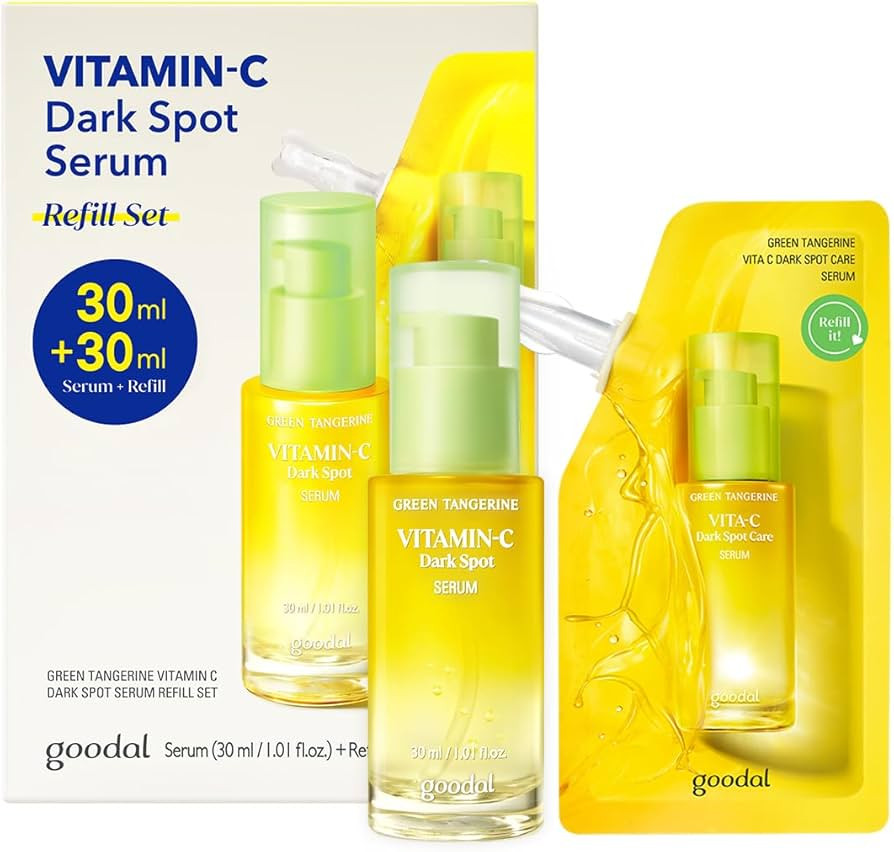 GOODAL Green Tangerine Vitamin C Serum - Advanced Version (2.02 Fl Oz (Pack of 2, Refill Included... | Amazon (US)