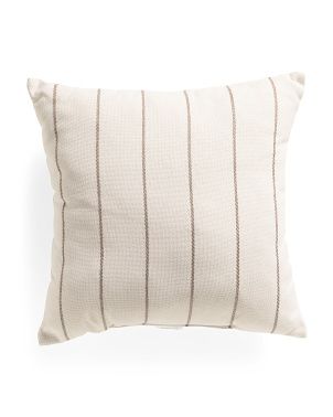Made In Usa 22x22 Indoor Outdoor Striped Pillow | Throw Pillows | Marshalls | Marshalls