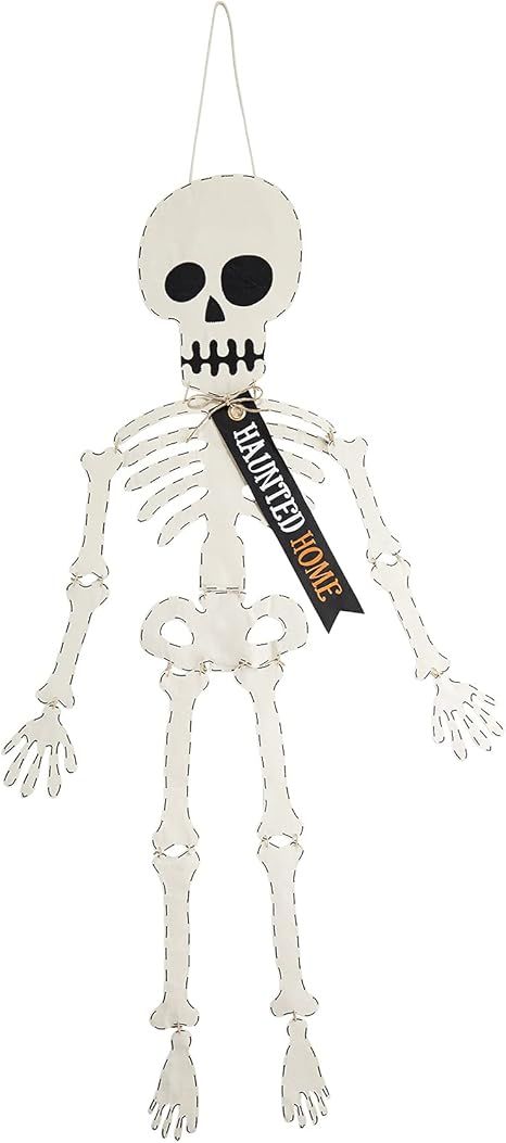 Amazon.com: Mud Pie Halloween Skeleton Door Hanger, White, 59" x 19" : Everything Else | Amazon (US)