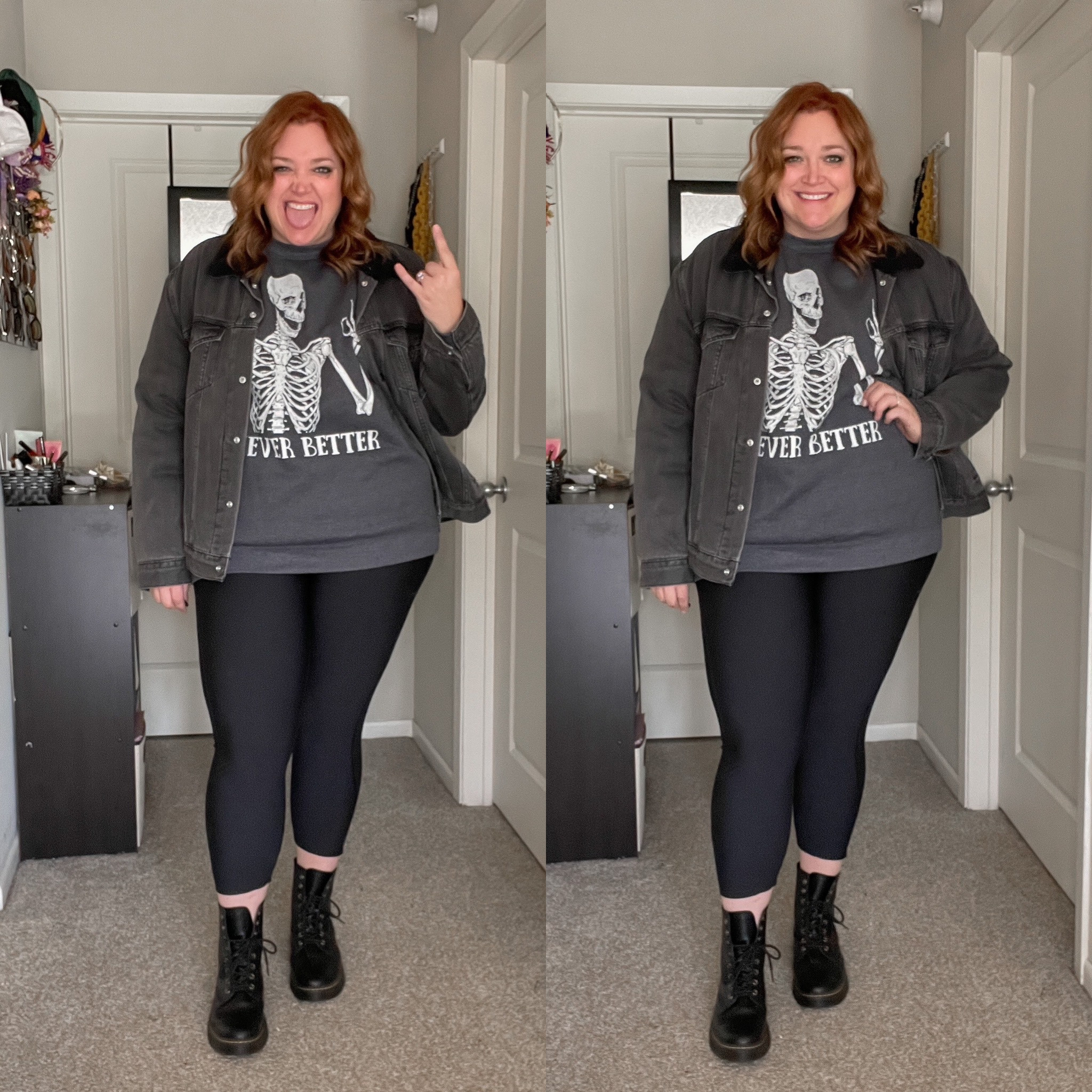 Plus size best sale combat boot outfit