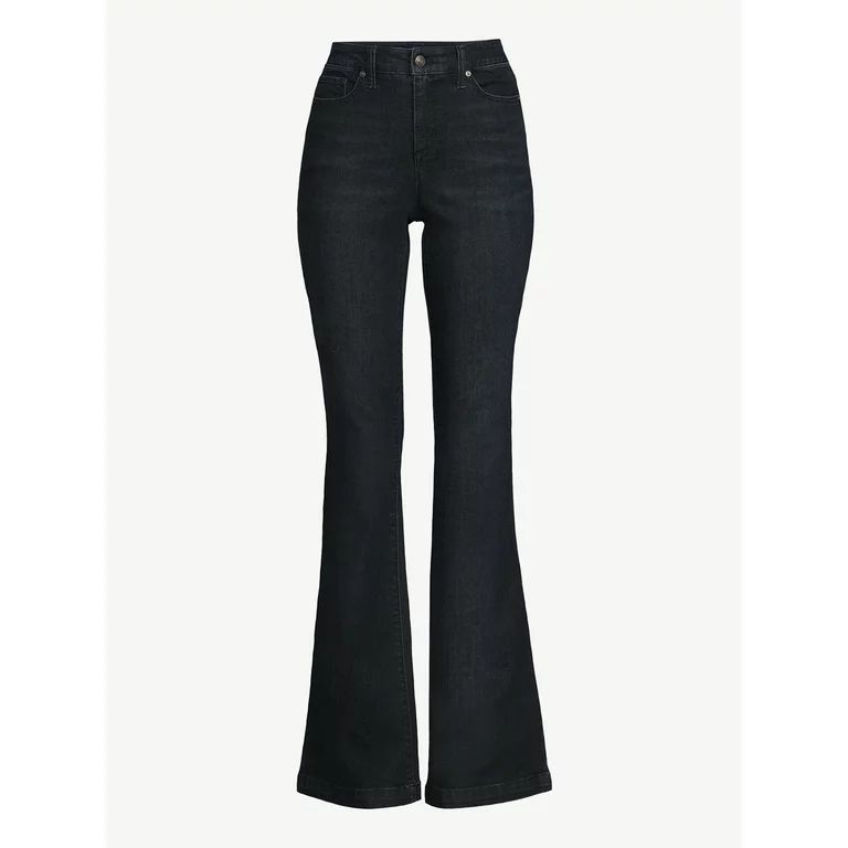 Scoop Women's High Rise Flare Jeans - Walmart.com | Walmart (US)