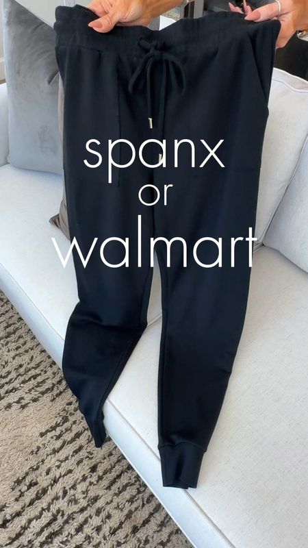 Spanx or Walmart? My viral sets have been restocked! These feel like the air essentials fabric but are only $22 each! The most delicious sets and they wash and wear well!  These sell out super fast so pick up immediately!
Sz small in top and xs in joggers 
Walmart casual outfit idea, travel outfit 
#LTKover40

#LTKVideo #LTKFindsUnder50 #LTKStyleTip