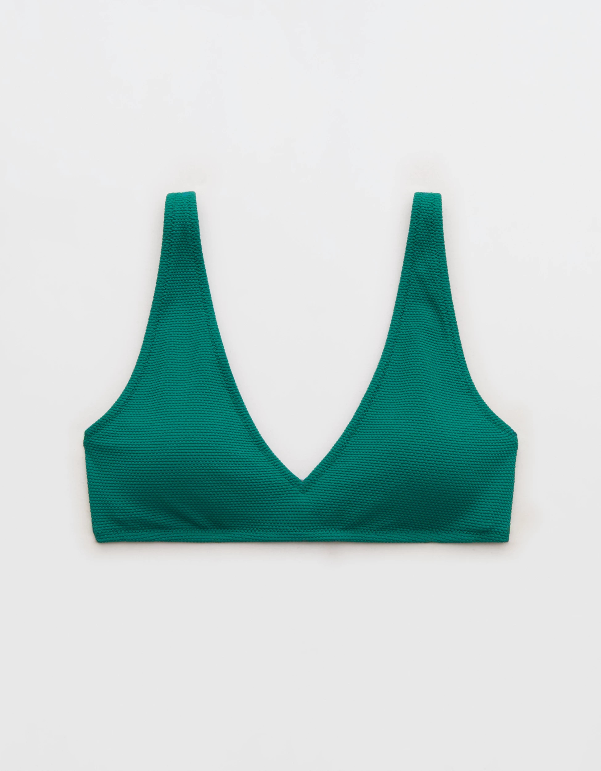 Aerie Pique Wide Strap Voop Bikini Top | Aerie