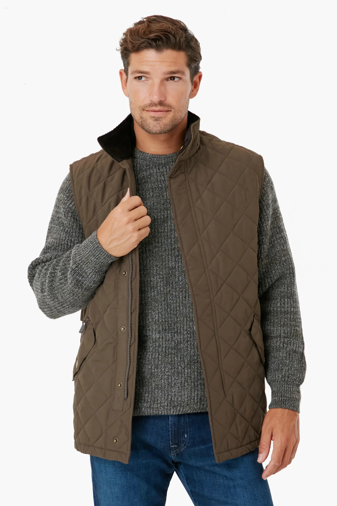 Dark Olive Shoveler Gilet | Tuckernuck (US)