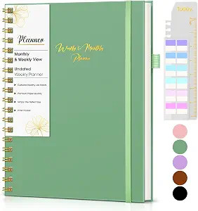 Undated Weekly and Monthly Planner, B5 Large Weekly To Do List Notebook with Goal & Habit Tracker... | Amazon (US)