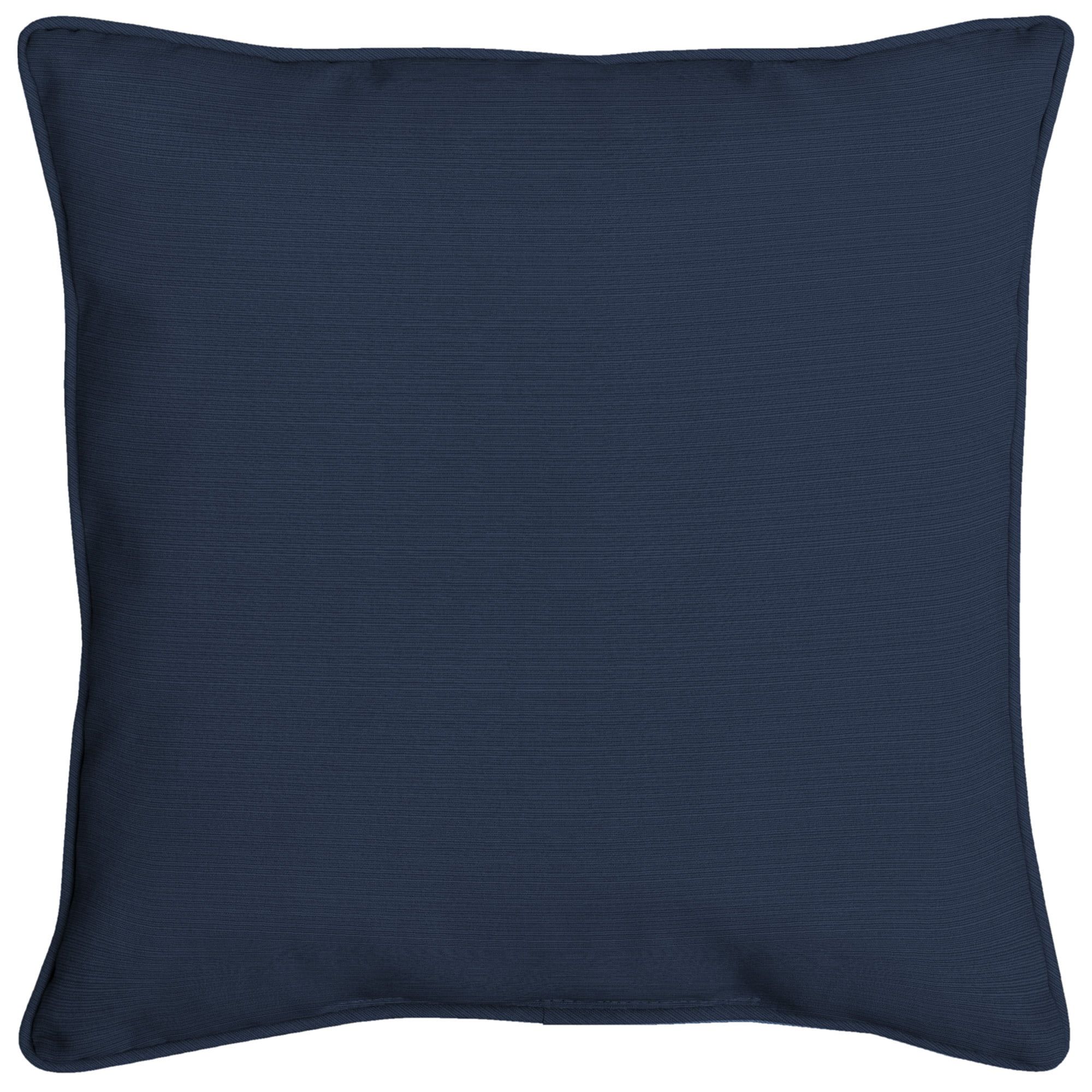 Better Homes & Gardens 20" x 20" Traditional Blue Polyester Outdoor Throw Pillow | Walmart (US)