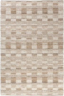 Rugology Briar Camden Natural/Ivory Wool & Jute Handmade Striped Area Rug | Rugs Direct | Rugs Direct