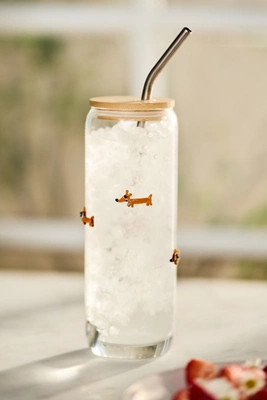 The Icon Juice Glass Large Tumbler with Lid | Anthropologie (US)