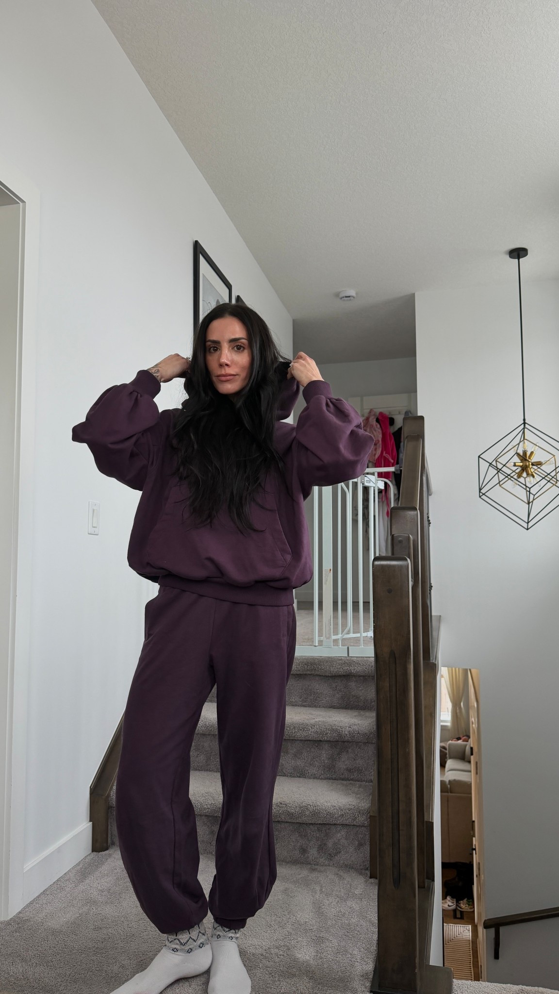 Noooo looks like my exact sweater is sold out but I linked the jogger and similar sweaters and there’s lots of other colourways for this set!! On sale too 

#LTKsale #LTKwinter #LTKcanada