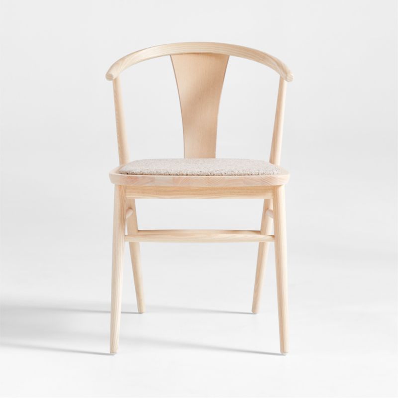 Malin Whitewash Ash Wood Dining Chair + Reviews | Crate & Barrel | Crate & Barrel