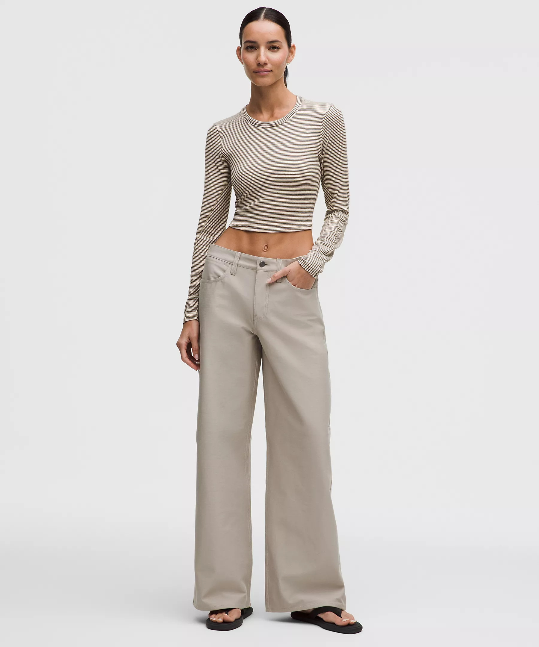 Hold Tight Straight-Hem Cropped Long-Sleeve Shirt | Lululemon (US)