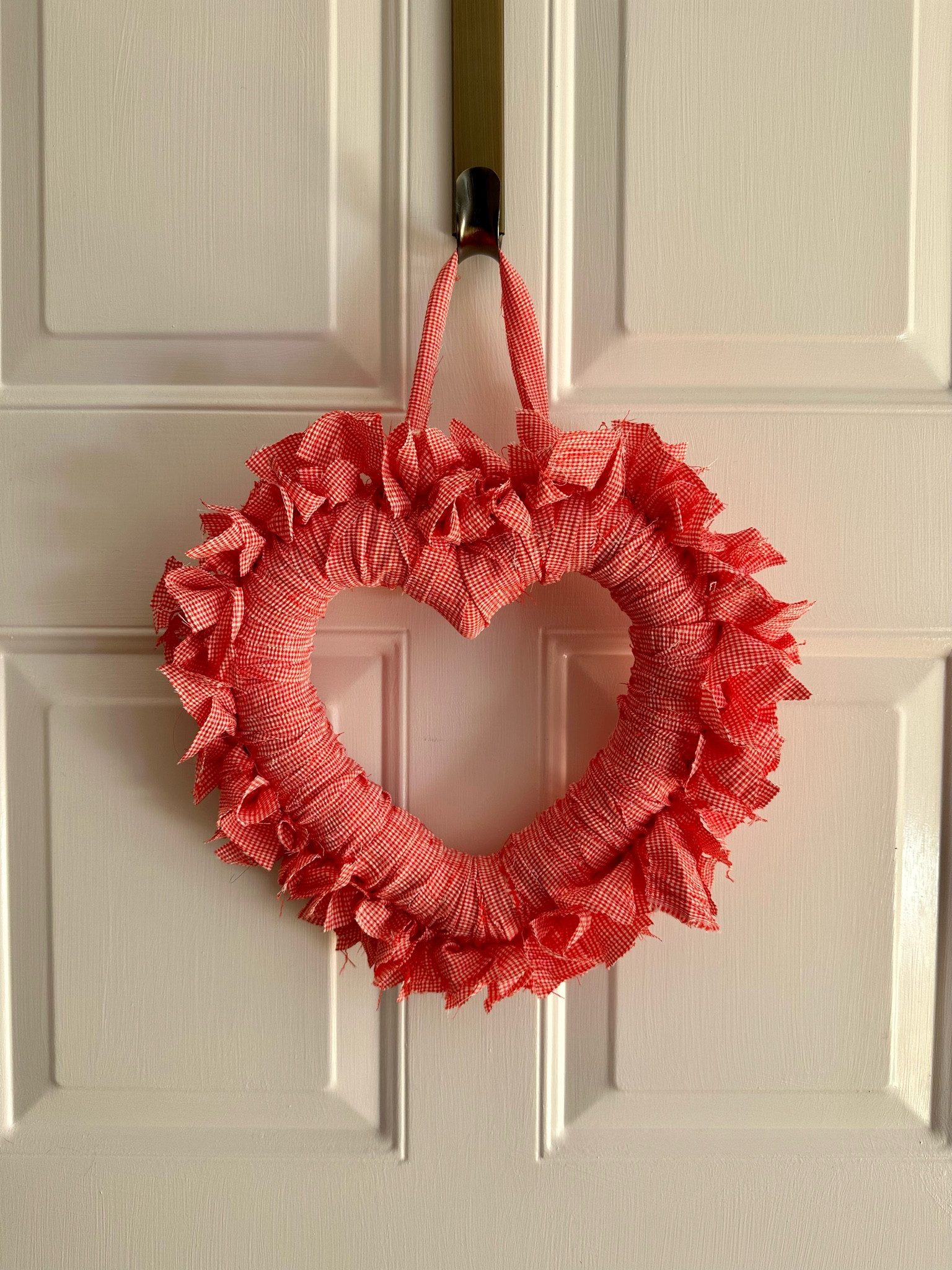 Craft supplies for fabric heart wreath 

#LTKHome #LTKSeasonal