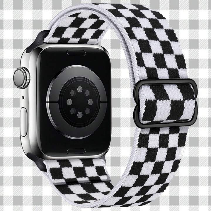 Stretchy Nylon Loop Bands Compatible With Apple Watch 38mm 40mm 41mm 42mm 44mm 49mm Adjustable So... | SHEIN