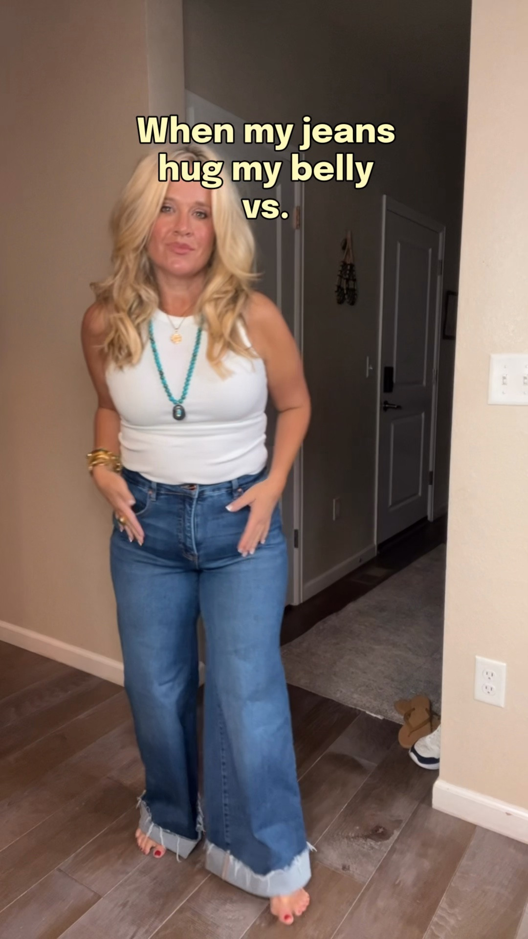 ✨Tap the bell, save and ❤️ start here over 40 fashion, midlife style, midsize fashion and luxury looks for less.  

⬇️Sizing information:
12 short and 12 regular in video tts (size down if in between sizes.) 

If your jeans are hugging your belly instead of skimming it, these are the pair I’d try next.

The denim has enough structure to skim, and the leg shape gives me the balance I’m always looking for with Outfit Physics™.

But here’s what sold me: they give me that $250 MOTHER Lemon jean look for just $40. 👀

That’s a $210 difference for a jean I’d reach for constantly.

Same body. Better jeans. Different physics.™


👑 Helping you look good, feel good.-Lindsey Denver   Check back daily for belly-friendly style, confidence, and Outfit Physics™.

#LTKOver40 #LTKMidsize #LTKPlusSize

Comment SHOP below to receive a DM with the link to this post on my LTK ⬇ https://liketk.it/6oxVL