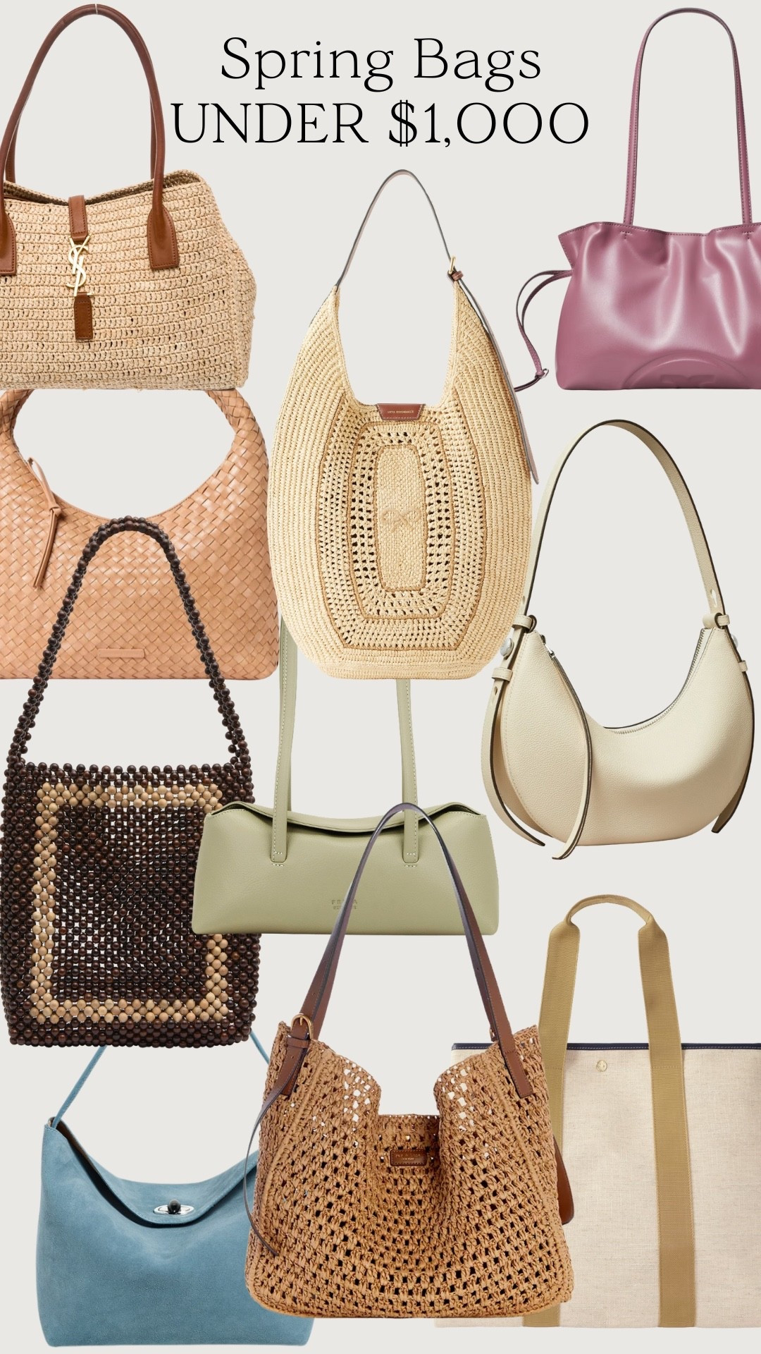 Spring bags under $1,000 🌱

spring purse, spring handbags

#LTKSeasonal
