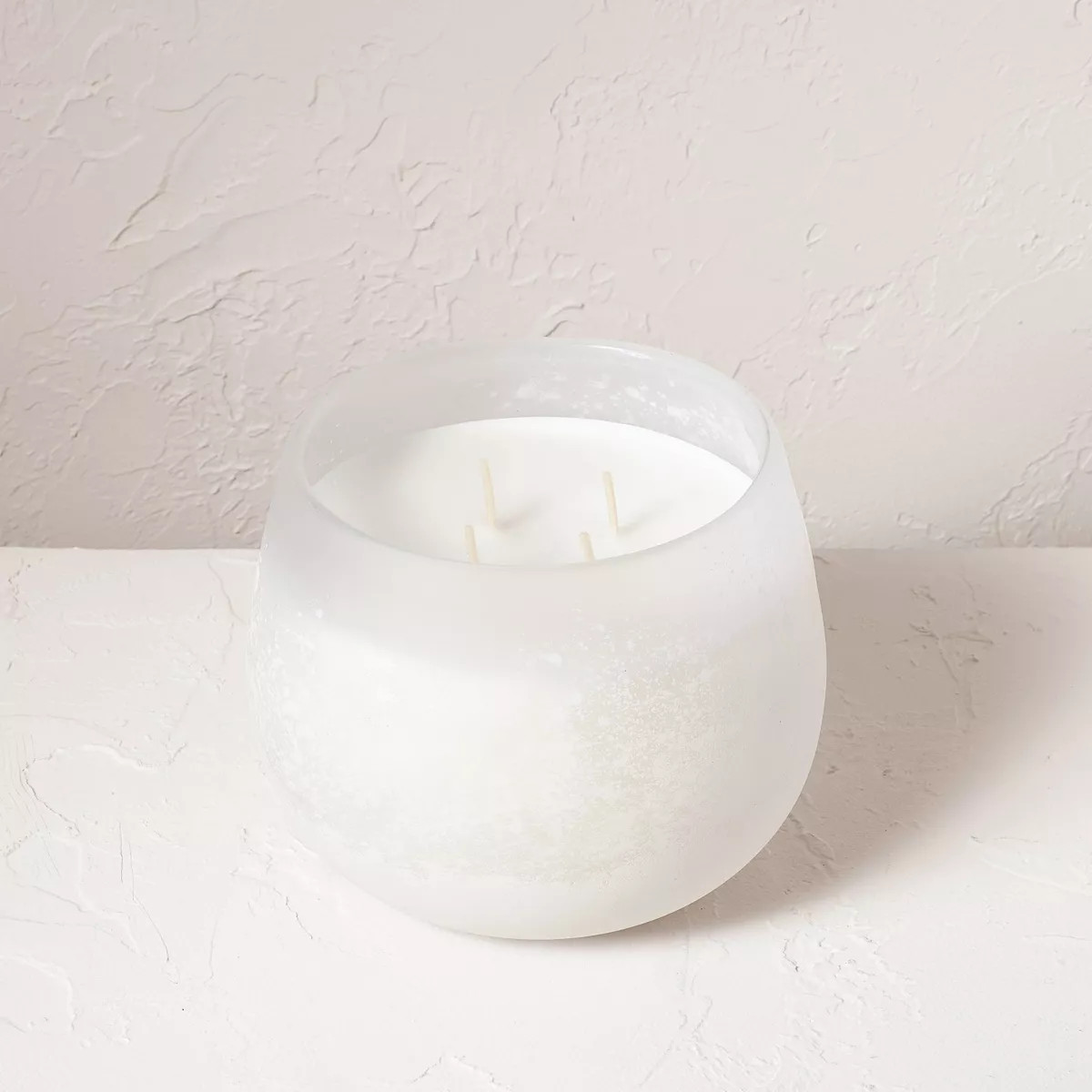 Clarity Fashion Salted Glass Wellness Jar Candle White - Casaluna™ | Target
