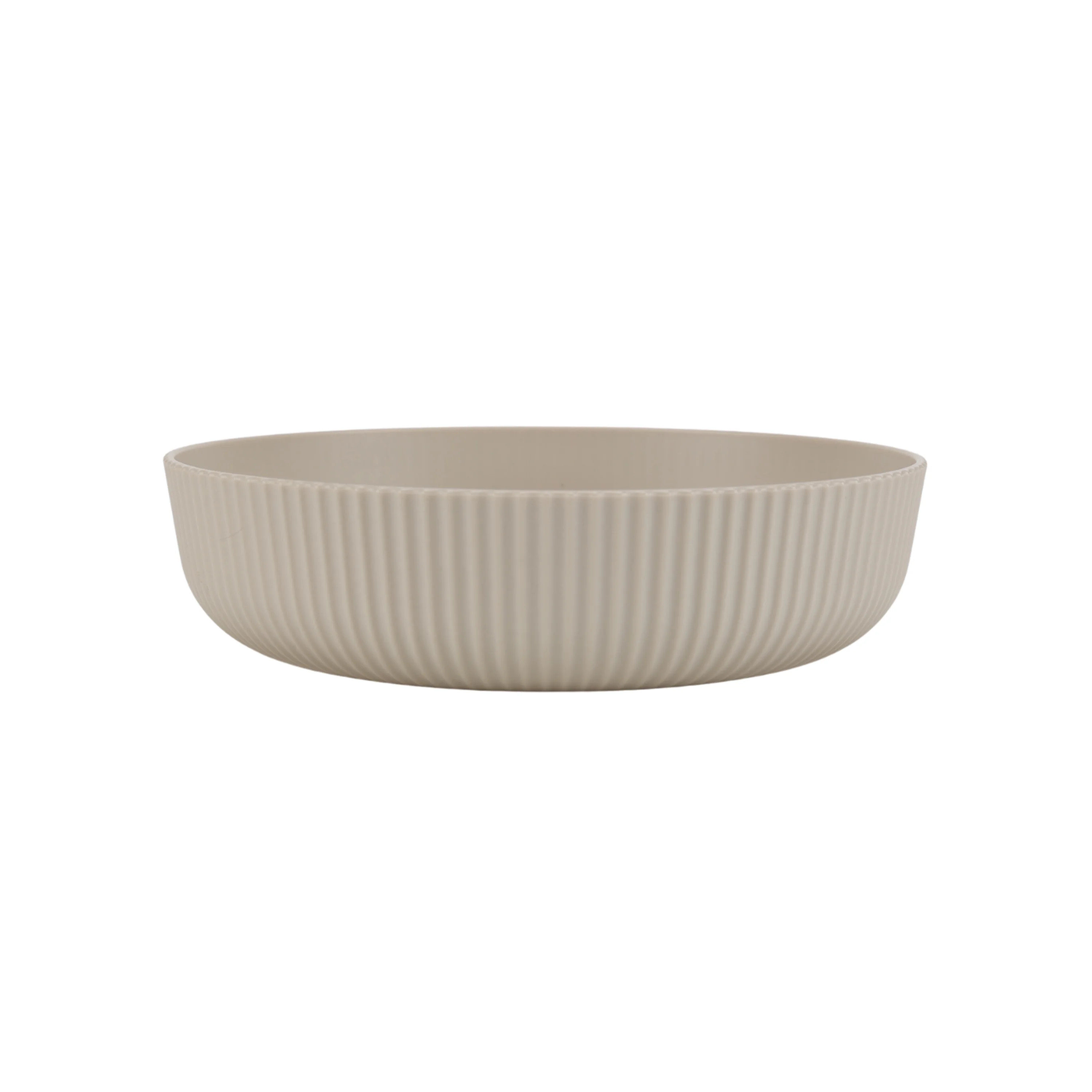 Mainstays Eco-Friendly 43-Ounce Plastic Round Dinner Bowl, Biege | Walmart (US)