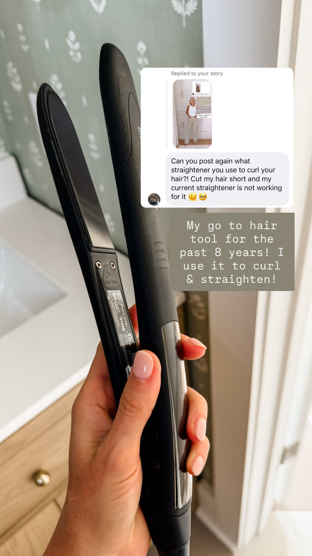 This straightener has been my tried & true for years now 👏🏼 cannot recommend it enough! 

Loverly Grey, Bio Ionic, straightener, flat iron, hair tools, beauty finds 

 #LTKBeauty