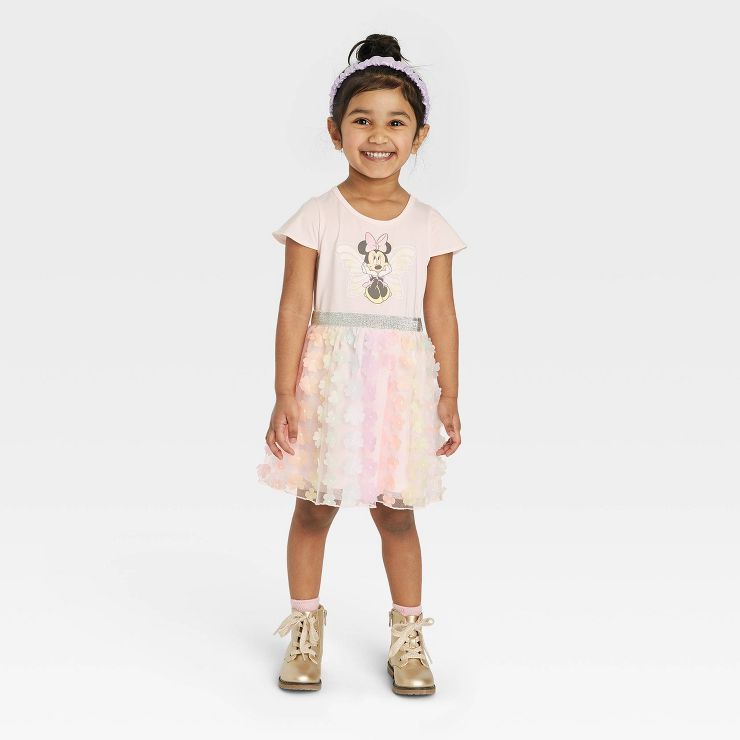 Toddler Girls' Disney Minnie Mouse Tutu Dress - Pink | Target